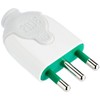 Dual-Material 3-Pin Italian Plug