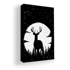 MAVIS PRINT Deer Canvas Wall Art 16x20 inches Animal Wall Decor | HD Printed & Wooden framed wall art | Modern Wall Decor for Bedroom, Living Room, Kitchen, Office, Kids Room | Made in USA7