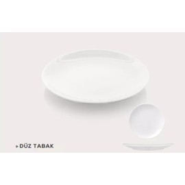 Kitchen 6.7" WHITE PORCELAIN SALAD DINNER PLATES - SET OF 12 - KITCHEN RESTAURANT DISH