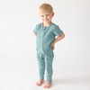 PARADE Organic Essentials '2-Way' Zip Romper - Short Sleeve Ocean