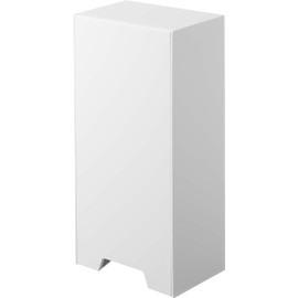 Yamazaki 5437 Two-Way Plastic Bag Stocker, White, Approx. W 5.5 x D 4.0 - 7.4 x H 11.8 inches (14 x 10.2 - 18.7 x 30 cm), Tower Plastic Bag Stocker