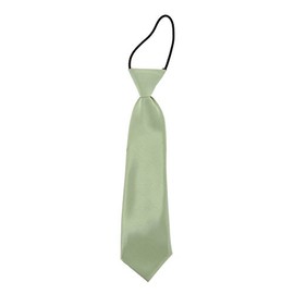 Boys Plain Tie - Tie for Kids Pre Tied Tie Wedding Christening Collection Father and Son Pre-tied Bow Almond Green One Size, Almond Green, Unit size