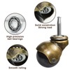 MySit 2 Inch Brass Casters Ball Caster 5/16" x 1-1/2"
