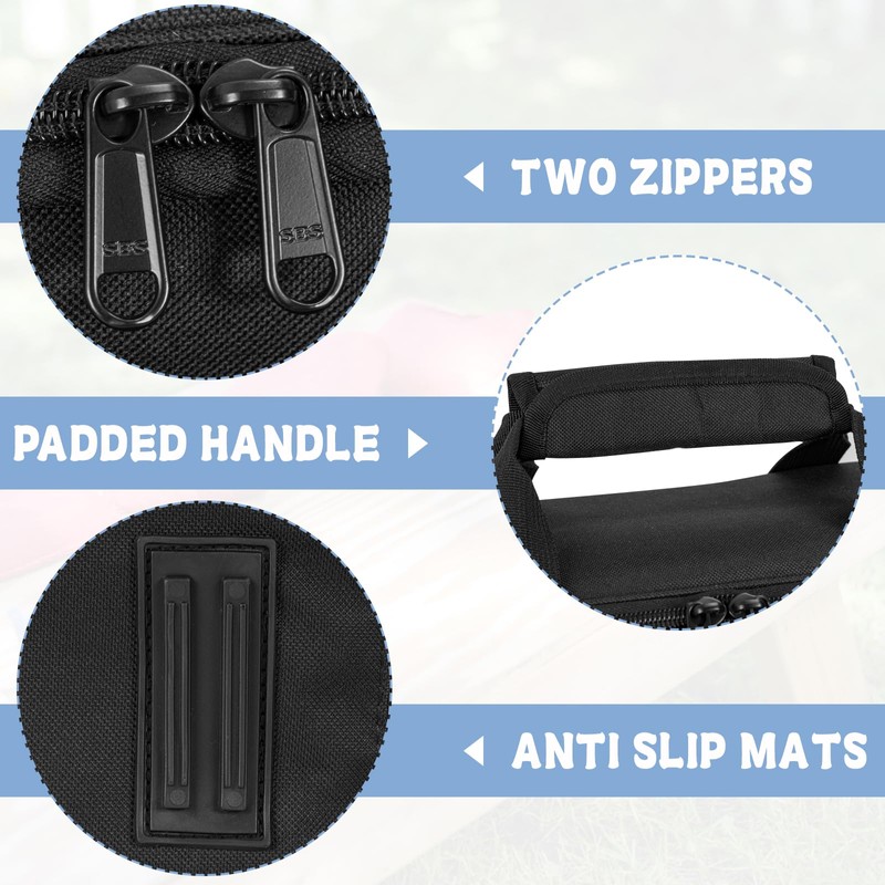 OUUTMEE Cornhole Bag Carrying Case Holds 32 Regulation Sized Professional