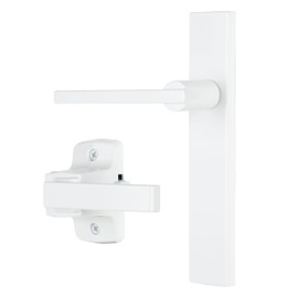 Wright Products - Bayfield Surface Lever Mount Latch for Screen and Storm Doors, Black (Modern, White)