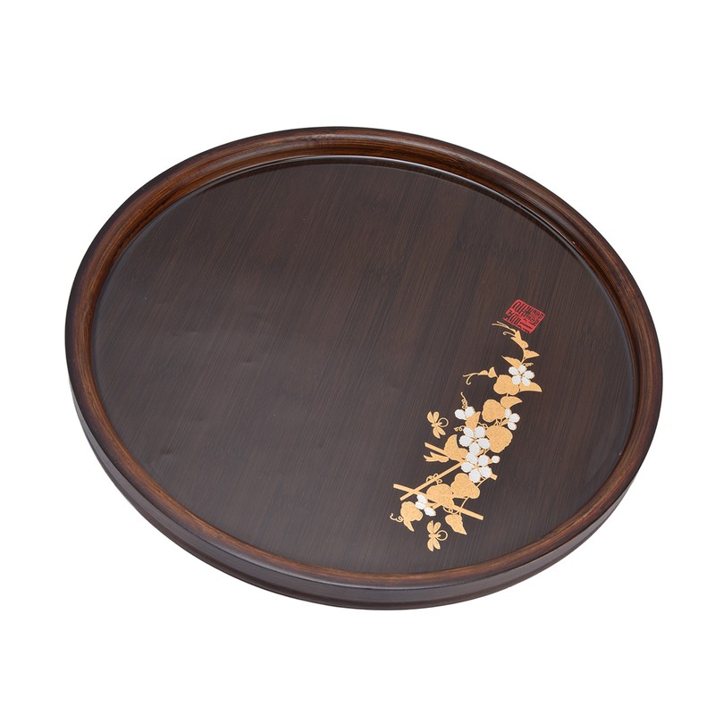 Bamboo Tea Tray Japanese Simple Novel Beautiful Resin Walnut Tea