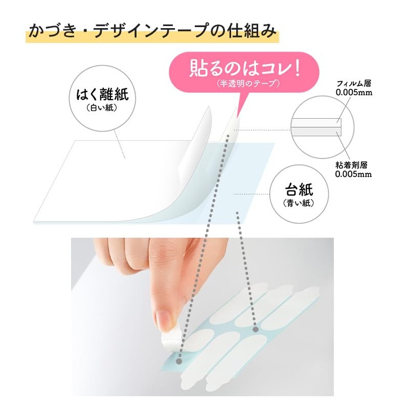 Kazuki Design Tape (Large Type) (Pack of 5)