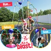 Backyard Waterpark with Splash Wheel, Dump Buckets for Kids Outdoor