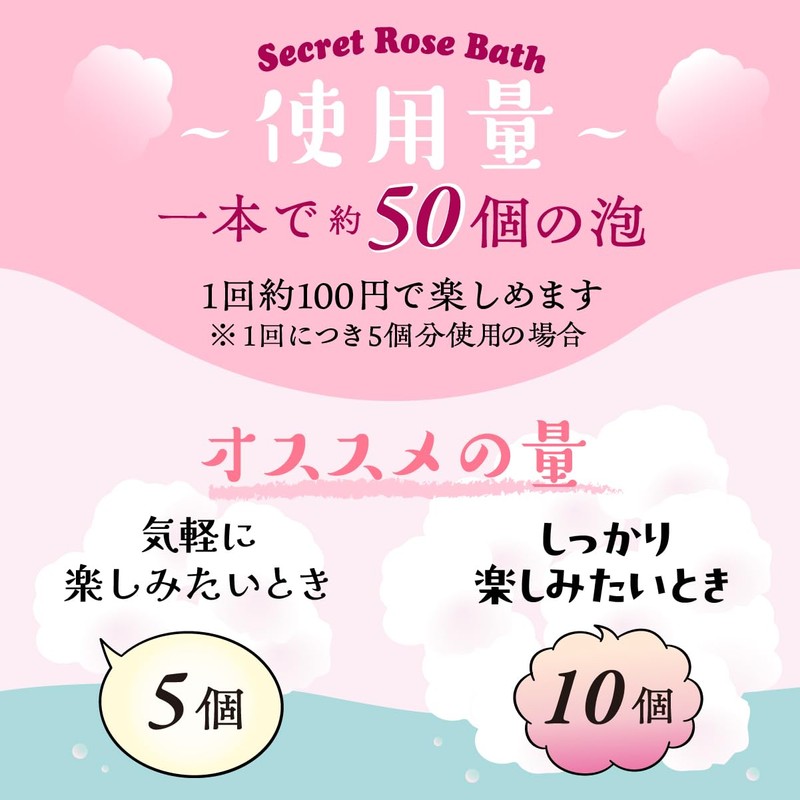 Copa Corporation Secret Rose Bath Salt, Moisturizing, Foam, Gift, Children,