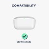 kwmobile Case Compatible with JBL Wave Buds Case - Silicone