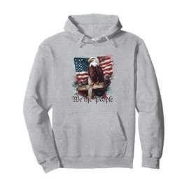 American Flag Patriotic Founding Fathers We The People USA Pullover Hoodie