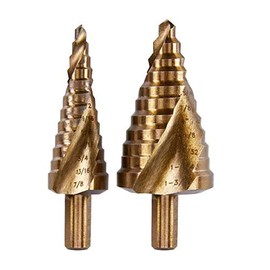 HERCULES Cobalt Steel Step Drill Bit Set, 2 Pc.
