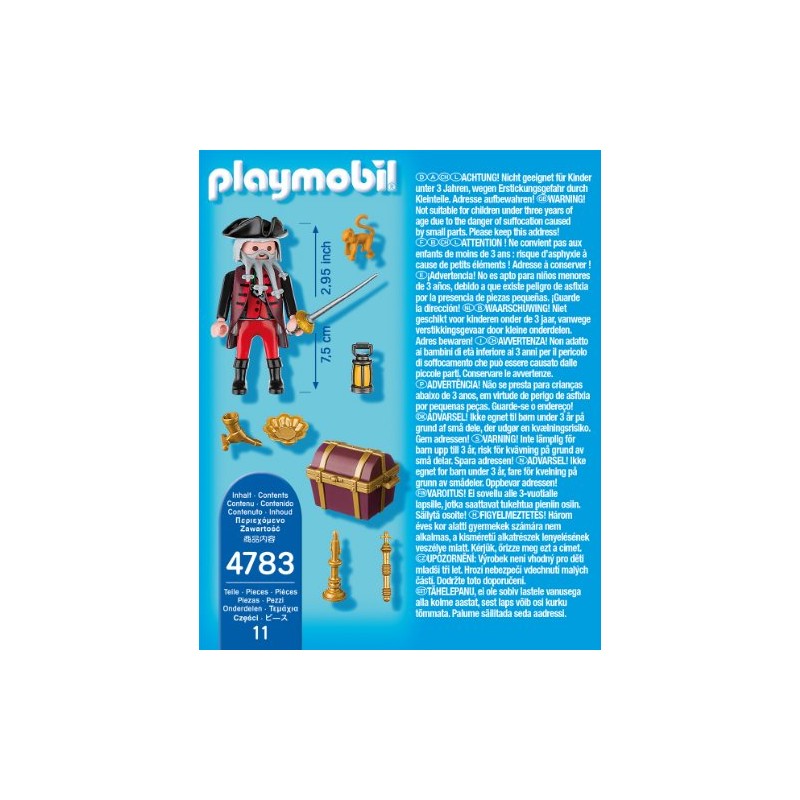 PLAYMOBIL 4783 Pirate with Treasure Chest