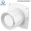 Low Profile Axial Bathroom Extractor Fan | Wall or Ceiling