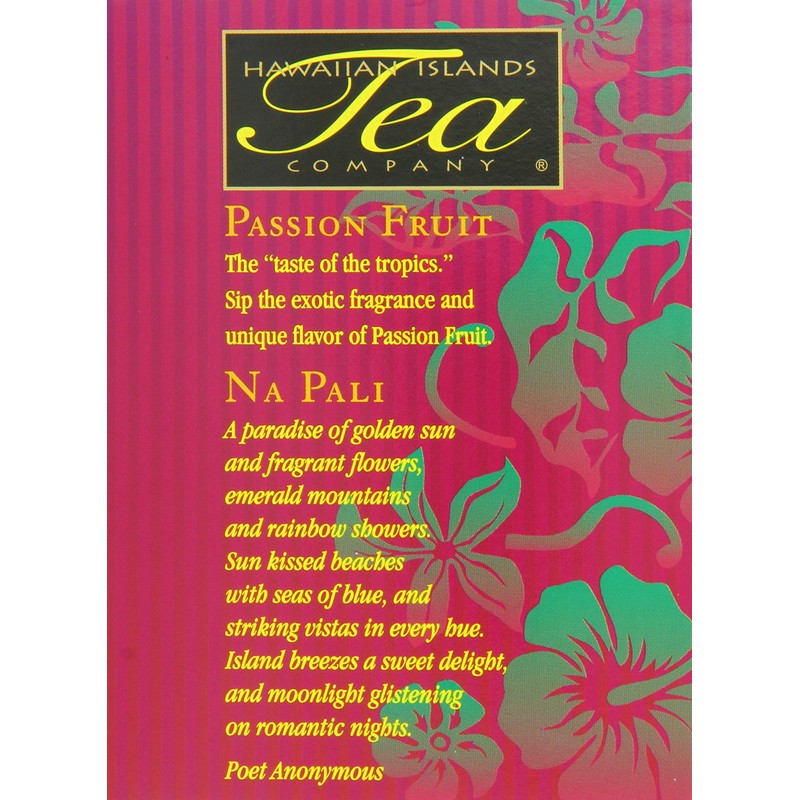 Hawaiian Islands Tea, Passion Fruit Napoli, 2 Ounce (Pack of