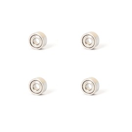 Miniature Bearings 4mm x 1.5mm x 2mm 4-Piece Set Mini Bearings Ball Bearings Double-Sided Metal Shielded Deep Groove Ball Bearings 4-Piece Set 681XZZ, LLL-209-681