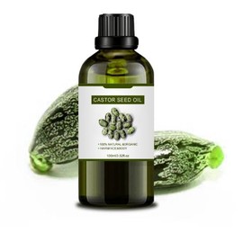 16 Fl OzOrganic Cold-Pressed Unrefined Castor Oil - For Hair Growth, Eyelashes, Skin Care