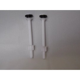 NUFLUSH Six inch Nylon Polymer Toilet Seat Bolts, for Raised Toilet Seats, No Rust Bolts