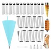 35pcs Cream Horn Kits for Baking, Cannoli Forms Tubes Kit,