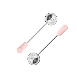 TEAliSe Set of 2 Loose Leaf Tea and Spice Infuser Ultra Fine Stainless Steel Strainer & Steeper for a Superior Brewing Experience