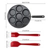 Goldmeet 7-Cup Egg Pancake Pan, Nonstick Breakfast Omelet Skillet, Aluminium