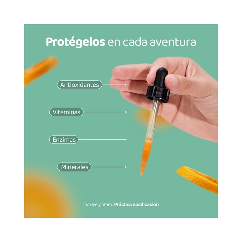 Gotas De Boswelia y Quercetina Para Niños Adicionado Con Vitamina