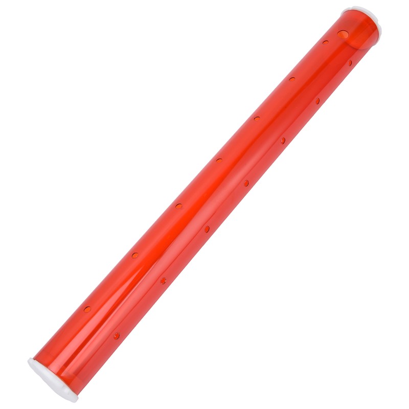 Long Pipe Bird Feeder Red Transparent Outdoor Bird Feeder Tube
