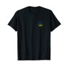 Patriotic Ukrainians Pocket Peace Sign Support Ukraine T-Shirt for Women