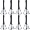 HONYUET 8PCS 130x65mm Stainless Steel Hand Bell, Hand Held Bell