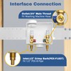 2-PACK GUOFIS Washing Machine Outlet Box with Copper Water Hammer