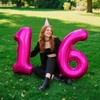 Hot Pink Number 1 Balloon 40 Inch,Jumbo Giant Mylar Number