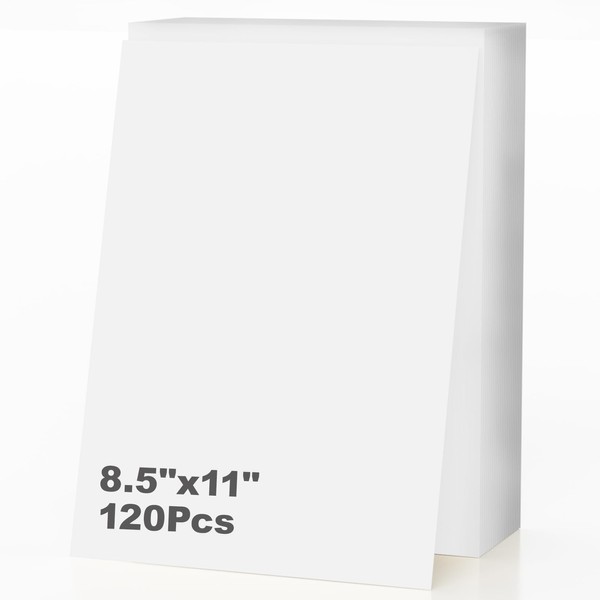 120 Sheets of Cardstock 8.5 x 11, Heavyweight Cover Cardstock