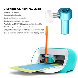 Universal Pen Adapter Set, Aluminum Alloy Die Cutting Pen Holder Die Cut Machine Pen Adapter for CRICUT JOY, Work with Pens Less Than 8MM