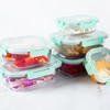 C CREST 12 Pack Airtight Glass Containers for Fresh and