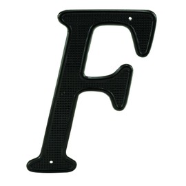 Prime-Line MP4248 House Address Letter "F", Black Finish, Zinc Die Cast, 4 in. (Pack of 2)