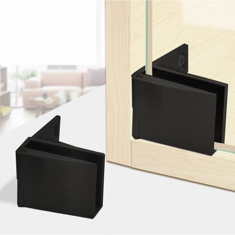 【2Pieces】 Glass Door Hinge Cabinet Display Cabinet Wine Cabinet Clip