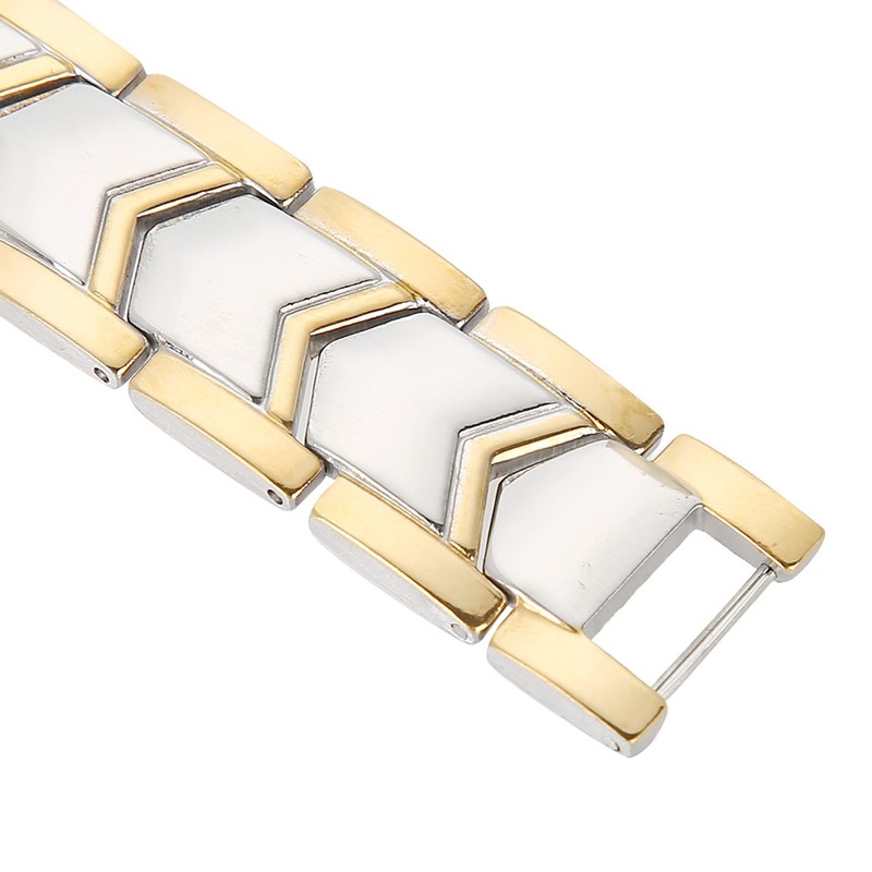 4 In 1 Men Titanium Steel Germanium Magnetic Bracelet Adjustable