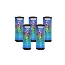 Neoprene Luggage Handle Wrap, 5 Pack Trolley Case Grip Suitcase Identifier Protective Cover, Colorful Blue