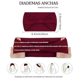 Diademas Deportivas 6 Piezas, Diademas Ejercicio para Mujer Yoga