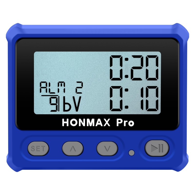 HONMAX 8100 Professional Interval Timer and Stopwatch, Backlight, USB-C Charged,