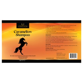 Lexelium Caramellow Mane and Tail Shampoo for Horses, Ponies, Mares, & Cattle - Moisturizing Detangler - Deep Cleansing & Nourishing with Caramel Extracts - 32oz