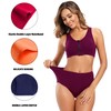 Molasus Molasus Women's Soft Cotton Underwear Briefs High Waisted Postpartum