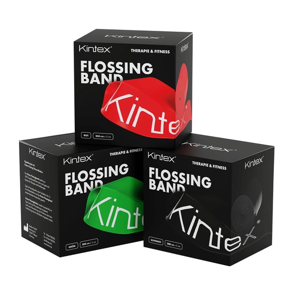 Kintex Flossing Band Voodoo Compression Band Therapy Agility Rehab Flossing 208cm Black