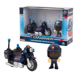 Giochi Preziosi Carabinieri Mini Motorcycle and Mini Action Hero Set Height 7 cm with Functional Carabinieri and Radio for Children from 4 Years