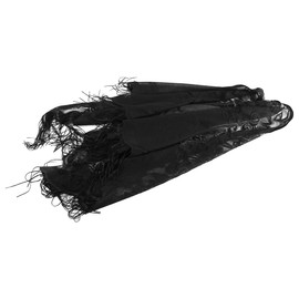 Tiardey Damen Dreieck Spitzenschal Festliches Abendkleid Mesh Für Braut Brautjungfern Hochzeitskleid Party 1 Stück Schwarz