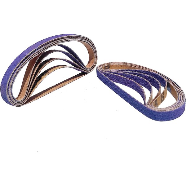 Toromp 10 Pack 80 Grit 3/8" x 13" Zirconia Air