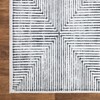 Bloom Rugs Caria Washable Non-Slip 12 ft Runner - Ivory/Black