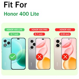 Jshru for Honor 400 Lite Case with Screen Protector,Built-in Camera Protection Cover and Ring Kickstand,Military Grade Shockproof Case for Honor 400 Lite,Rose Gold