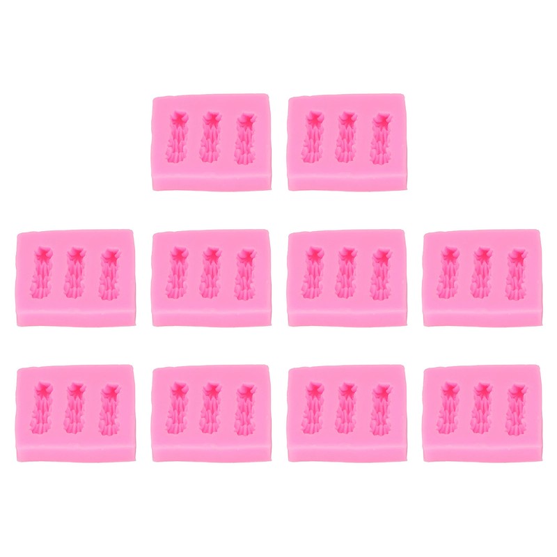10PCS Silicone Baking Mold Multipurpose High Temperature Resistant DIY Biscuit