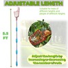 Adjustable Fruit Picker with Telescoping Handle and Basket, 5.5ft -